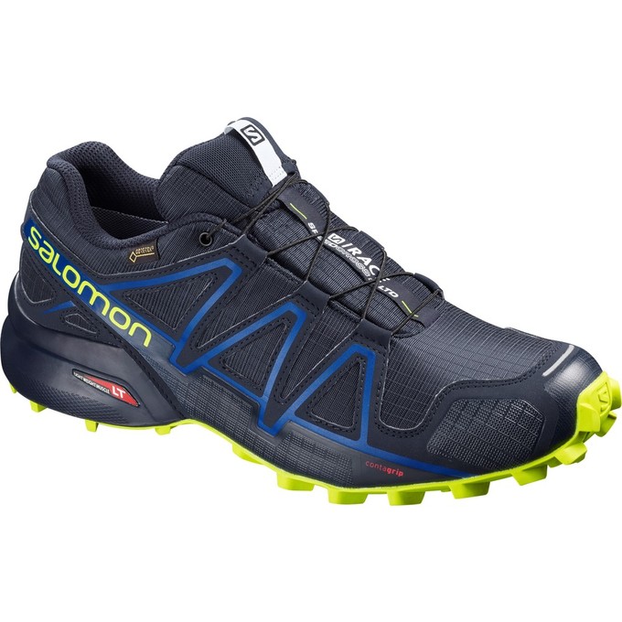 Zapatillas Trail Running Salomon Hombre Azul Marino - Salomon Argentina SPEEDCROSS 4 GTX® S/RACE LTD